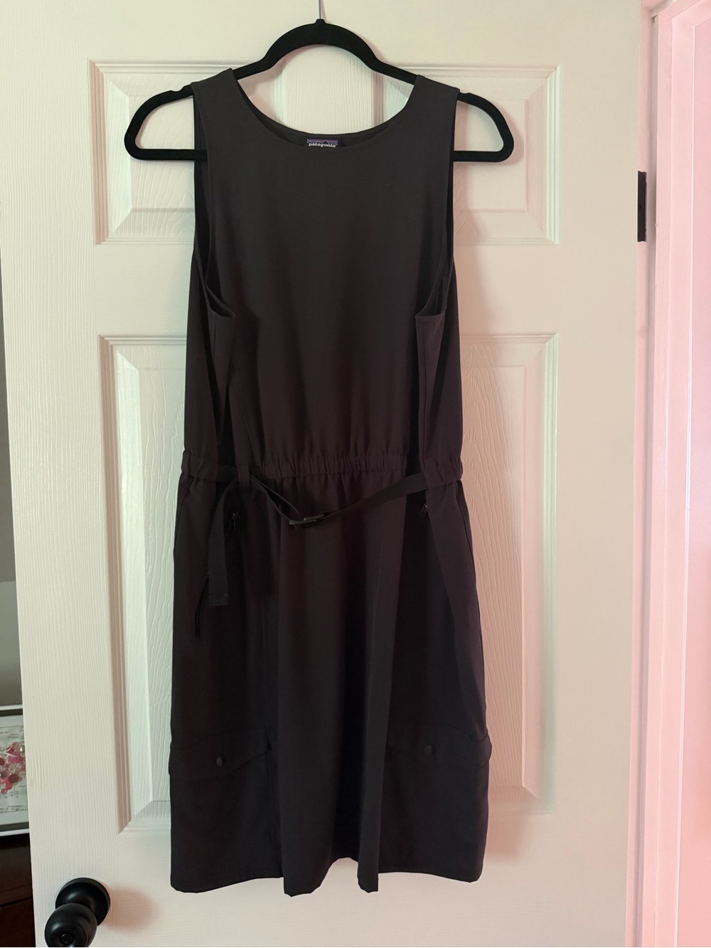 Patagonia Black Fleetwith Belted Dress